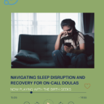 A tired woman put her head down to look at phone.