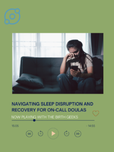 A tired woman put her head down to look at phone.